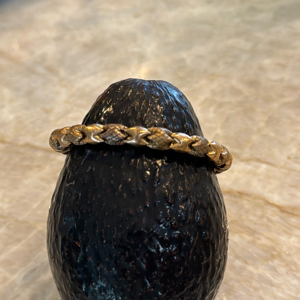 Alex and Ani dark gold wrap around bracelet